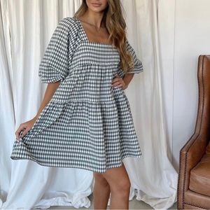 Sndys babydoll gingham dress